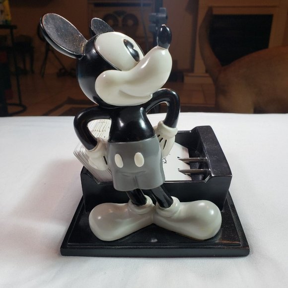 Mickey Mouse Black Gray &White Desk Accessory Phone Number or Password Filer - Picture 3 of 10